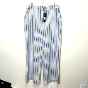 Fashion Nova Take Me There Pinstripe Wide Leg Pant XL